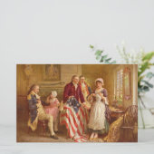 Papeterie Betsy Ross, 1777 (Histoire américaine) (Patriote a (Debout devant)