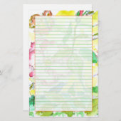 Papeterie Beurre des abeilles Bleu Vert (Devant / Derrière)