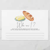 Papeterie Beurre ensemble - Qui suis-je jeu de douche nuptia (Devant)