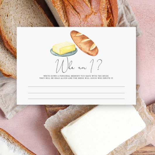 Papeterie Beurre ensemble - Qui suis-je jeu de douche nuptia