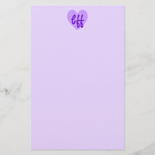 Papeterie bff en violet