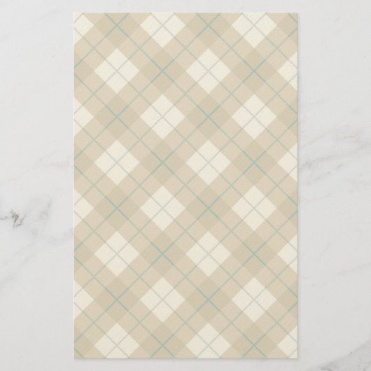 Papeterie Biais Plaid en or avec bande verte (Devant)