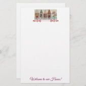 Papeterie Bienvenue À Notre Maison (Devant / Derrière)