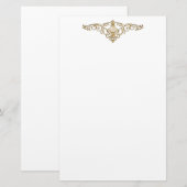 Papeterie Bijoux élégant Papier à lettres (Devant / Derrière)