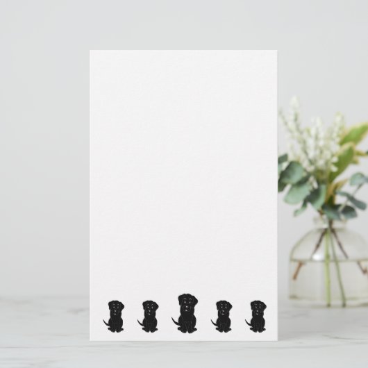 Papeterie Black Labrador Dog Design (Debout devant)