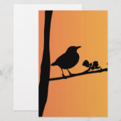 Papeterie Blackbird Silhouette (Devant / Derrière)