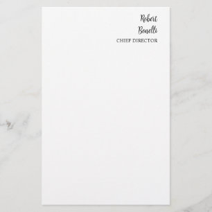 Papeterie Blanc clair minimaliste moderne