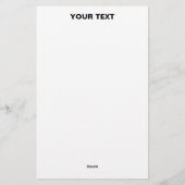 PAPETERIE BLANC PERSONNALISABLE MODERNE DE MARQUE VÉRIFIÉE É (Dos)