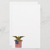 Papeterie Blanc rouge et bleu (Devant / Derrière)