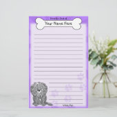 Papeterie blanche de Kawaii Puli (Debout devant)