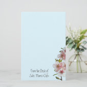 Papeterie Bleu de fleurs de cerisier (Debout devant)