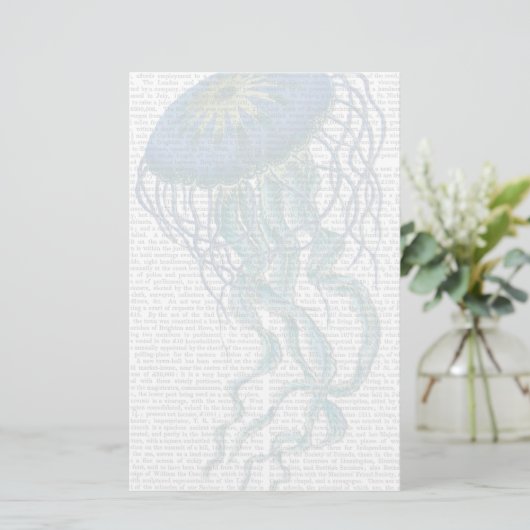 Papeterie Bleu méduse (Debout devant)