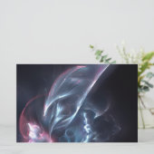 Papeterie Bleu nébuleux Abstrait et violet (Debout devant)