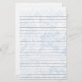 Papeterie Bleue À Linge De Glace (Devant / Derrière)