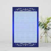 Papeterie Bleue Bleue Grille Duchesse Argent (Debout devant)