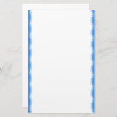 Papeterie bleue de frontière de gouttes de pluie (Devant / Derrière)