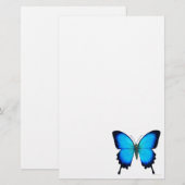 Papeterie bleue de papillon d'Ulysse (Devant / Derrière)