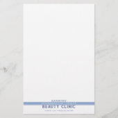 Papeterie bleue professionnelle d'entreprise (Devant)