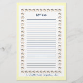 Papeterie Bloc-notes - Conception 1 (Devant)