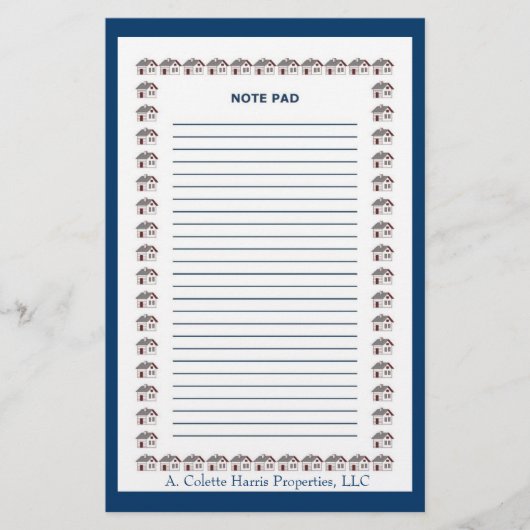 Papeterie Bloc-notes - Conception 3 (Devant)