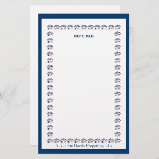 Papeterie Bloc-notes - Conception 4 (Devant / Derrière)