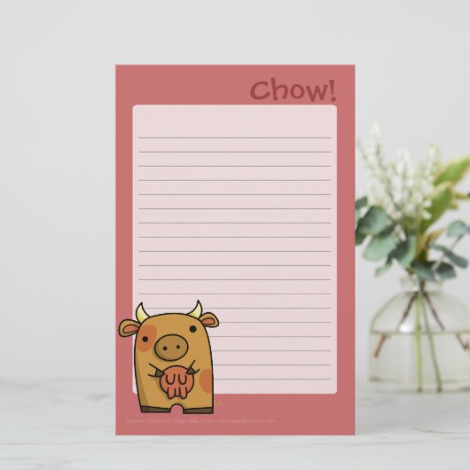 Papeterie Bloc - notes de bouffe (Debout devant)