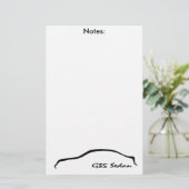 Papeterie Bloc-notes de la berline G35/bloc-notes (Debout devant)