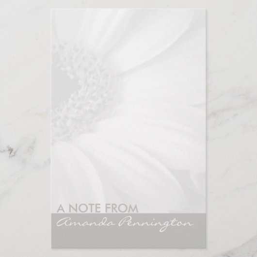 Papeterie Bloc-notes gris et blanc (Devant)