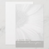 Papeterie Bloc-notes gris et blanc (Devant / Derrière)