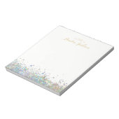 Papeterie Bloc-Notes Personnalisé Confetti (Tourné)