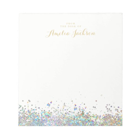 Papeterie Bloc-Notes Personnalisé Confetti (Devant)