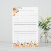 Papeterie Bloc-notes pour l'écriture d'automne (Debout devant)