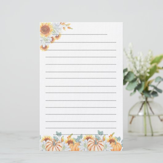 Papeterie Bloc-notes pour l'écriture d'automne (Debout devant)