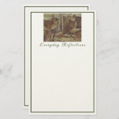 Papeterie Bloc-notes rustique Sparrow - Nature Inspiré Quoti (Devant / Derrière)