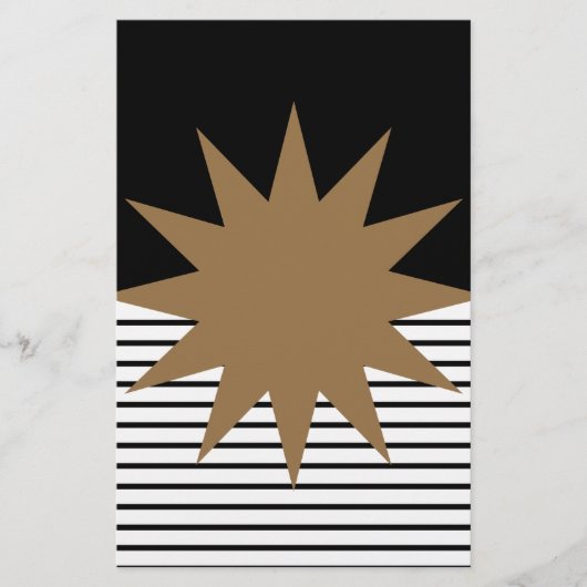 Papeterie Blocage noir blanc et soleil Brown (Devant)