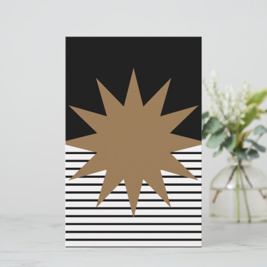 Papeterie Blocage noir blanc et soleil Brown (Debout devant)