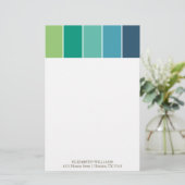 Papeterie Blocs de couleurs bleu et vert (Debout devant)