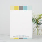 Papeterie Blocs de couleurs modernes Jaune et Bleu (Debout devant)