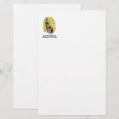 Papeterie Blonde Bombshell Femme Emprunter Un Baiser (Devant / Derrière)