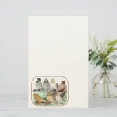 Papeterie Blondinettes de pigeons de frill classique (Debout devant)
