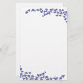 Papeterie Blossoms bleus (Devant / Derrière)