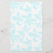 Papeterie Blue Flowers Hand-illustrated Verse Stationery (Devant)