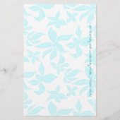 Papeterie Blue Flowers Hand-illustrated Verse Stationery (Dos)
