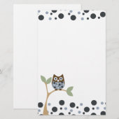 Papeterie Blue Owl Baby (Devant / Derrière)