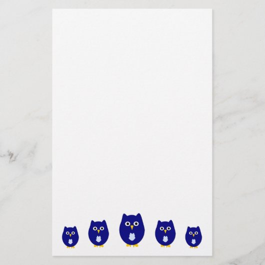 Papeterie Blue Owl Design (Devant)