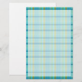 Papeterie Blue Plaid par Shirley Taylor (Devant / Derrière)