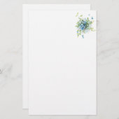 Papeterie Blue Vintage Oublie-Moi-Nots (Devant / Derrière)