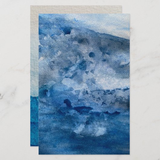 Papeterie Blue Wave Card (Devant / Derrière)