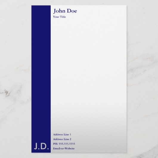 Papeterie blues professionnelles (Devant)