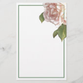 Papeterie Blushing Ivory Peach Rose (Devant)